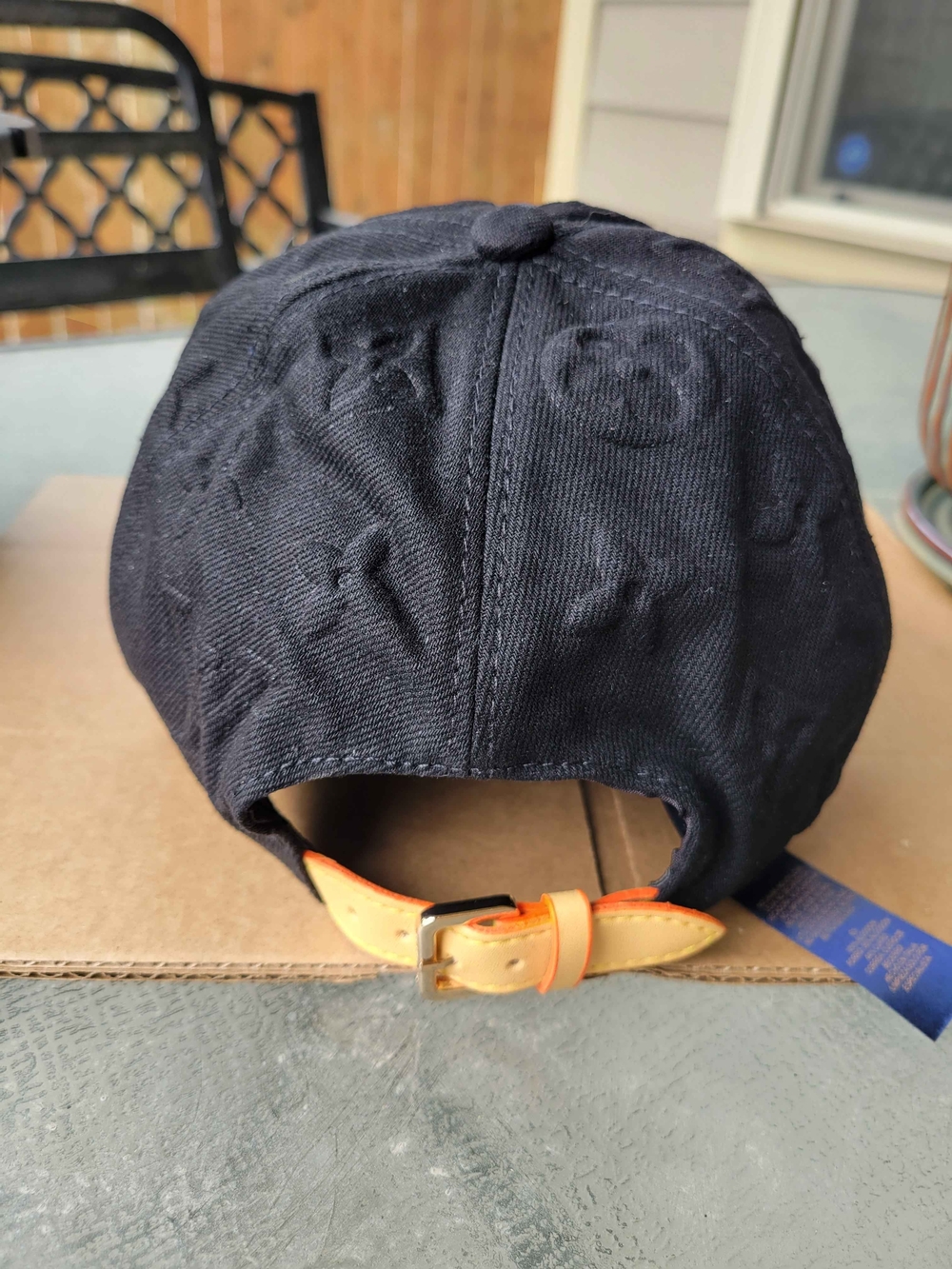 Louis Vuitton Denim Black Monogram Baseball Hat - Picture 9 of 10